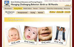 Managing Challenging Behavior: Birth to 18 Months screen shot