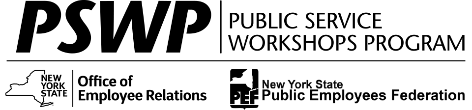 PSWP logo, GOER logo, PEF logo